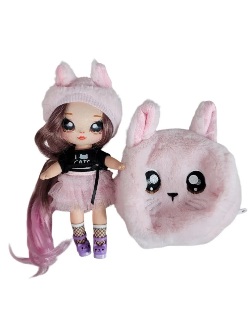 Na Na Na! Suprise Soft Fashion Dolls Set of 4 Katherine CJ Roxie Michael Bags